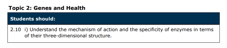 Specification reference