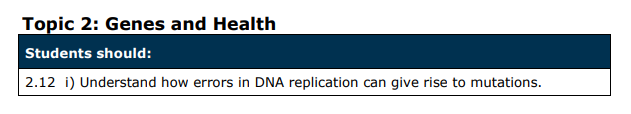 Specification reference
