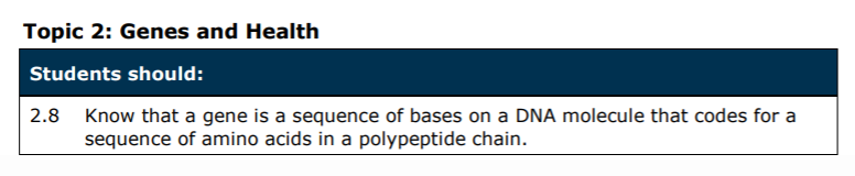 Specification reference