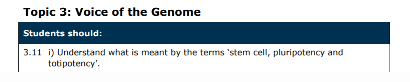 Specification reference