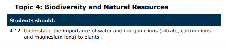 Specification reference