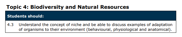 Specification reference