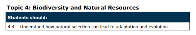 Specification reference