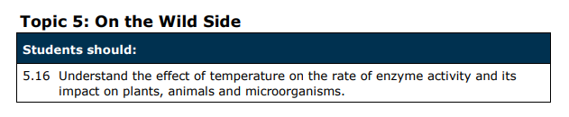 Specification reference