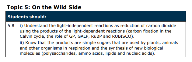 Specification reference