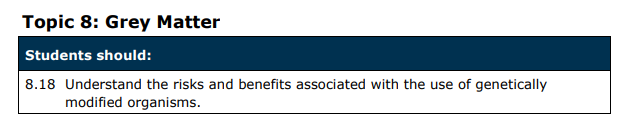 Specification reference