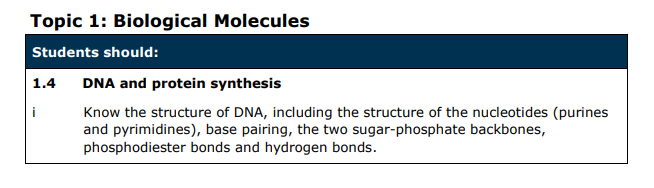 Specification reference
