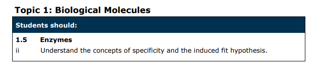 Specification reference