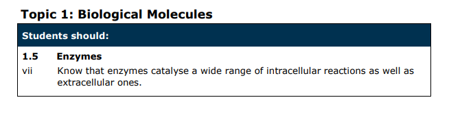 Specification reference