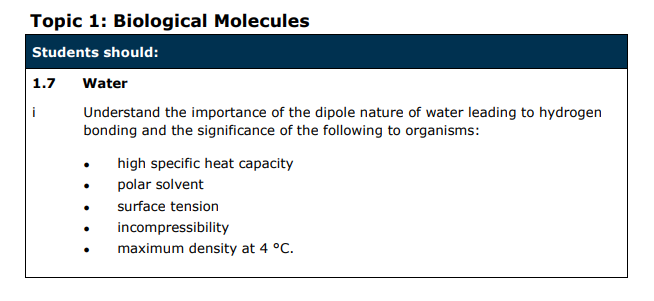 Specification reference