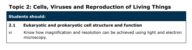 Specification reference