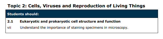 Specification reference