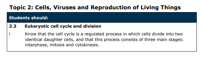 Specification reference