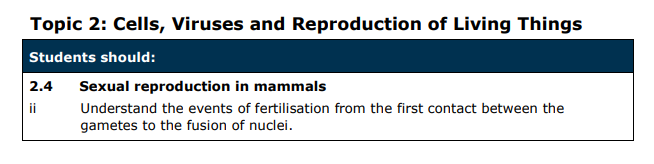 Specification reference