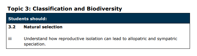 Specification reference