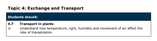 Specification reference
