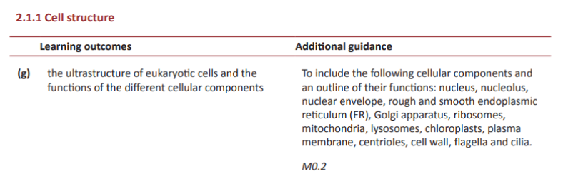 Specification reference