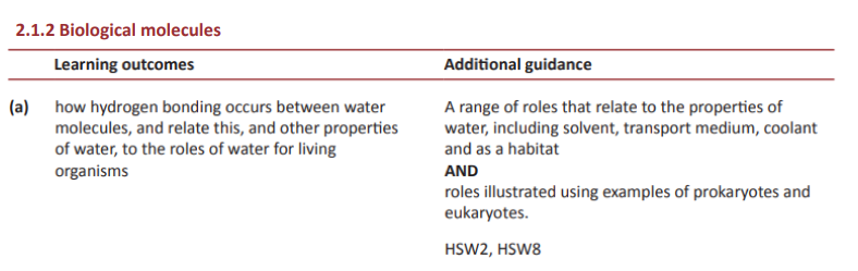 Specification reference