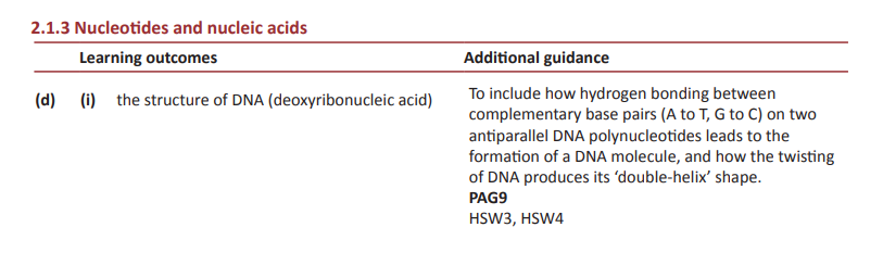 Specification reference