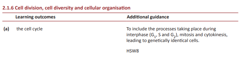 Specification reference