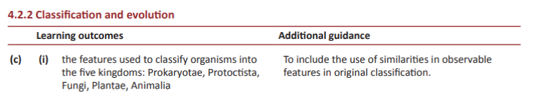 Specification reference