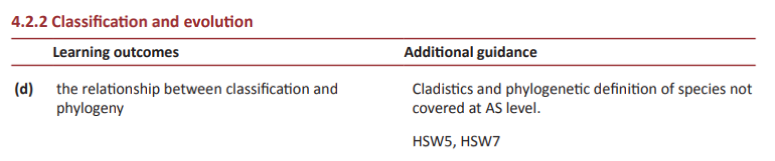 Specification reference