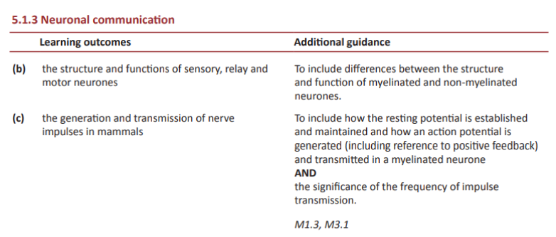 Specification reference