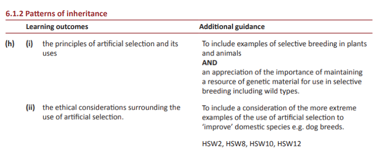 Specification reference