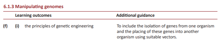 Specification reference