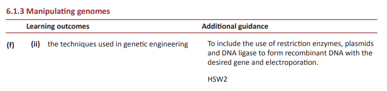 Specification reference