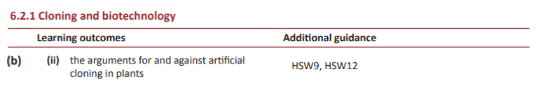 Specification reference