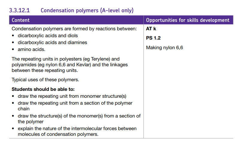 Specification reference