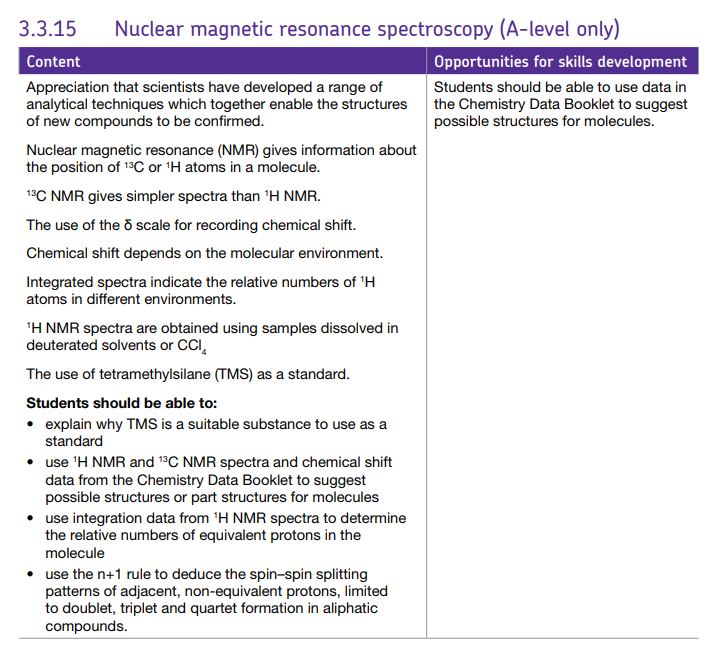 Specification reference