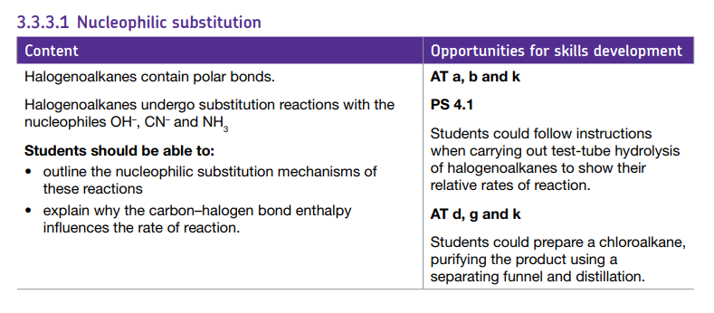 Specification reference