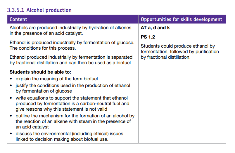 Specification reference