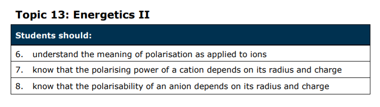 Specification reference