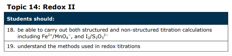 Specification reference
