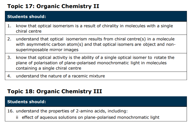 Specification reference