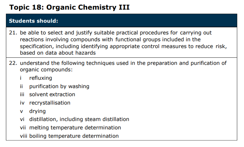Specification reference