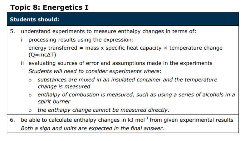 Specification reference