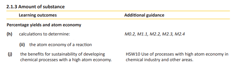 Specification reference