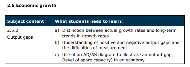 Specification reference