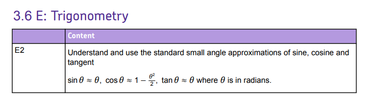 Specification reference