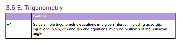 Specification reference
