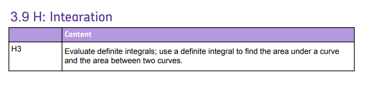 Specification reference