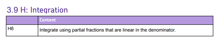 Specification reference