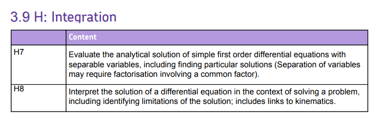 Specification reference
