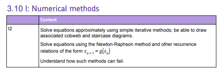 Specification reference