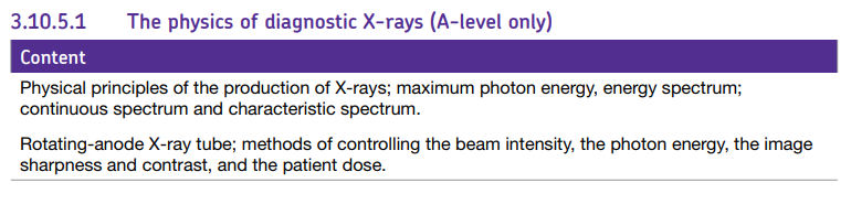 Specification reference