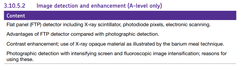 Specification reference